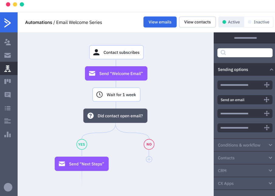 ActiveCampaign vs TinyEmail: ActiveCampaign’s advanced segmentation and automation features